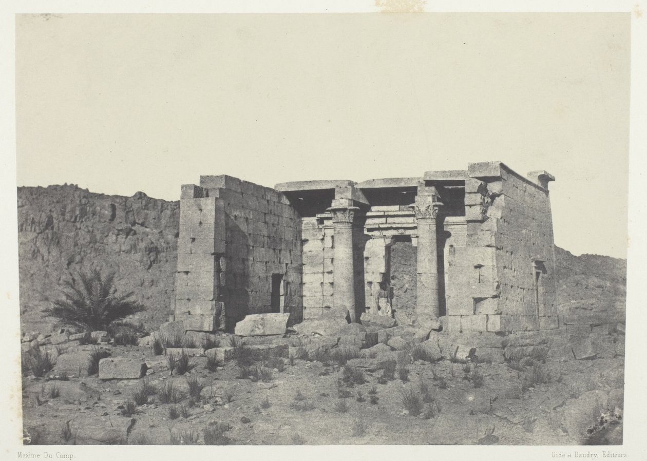Tafeh-templet (det gamle Taphis), Nubien af Maxime Du Camp