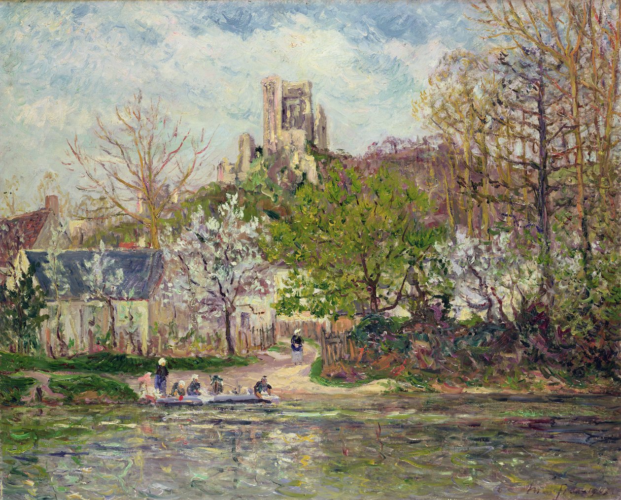Springtime at Lavardin (Touraine) af Maxime Emile Louis Maufra