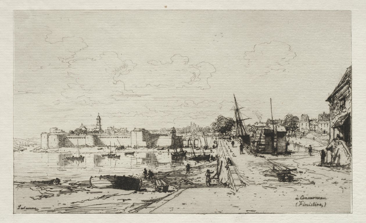 I Concarneau (Finistère) af Maxime Lalanne