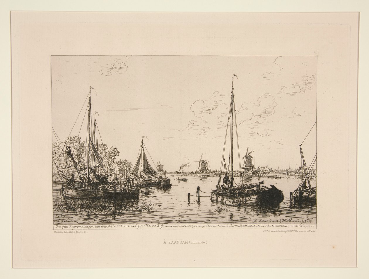A Zaandam, Hollande (Ved Zaandam, Holland) af Maxime Lalanne