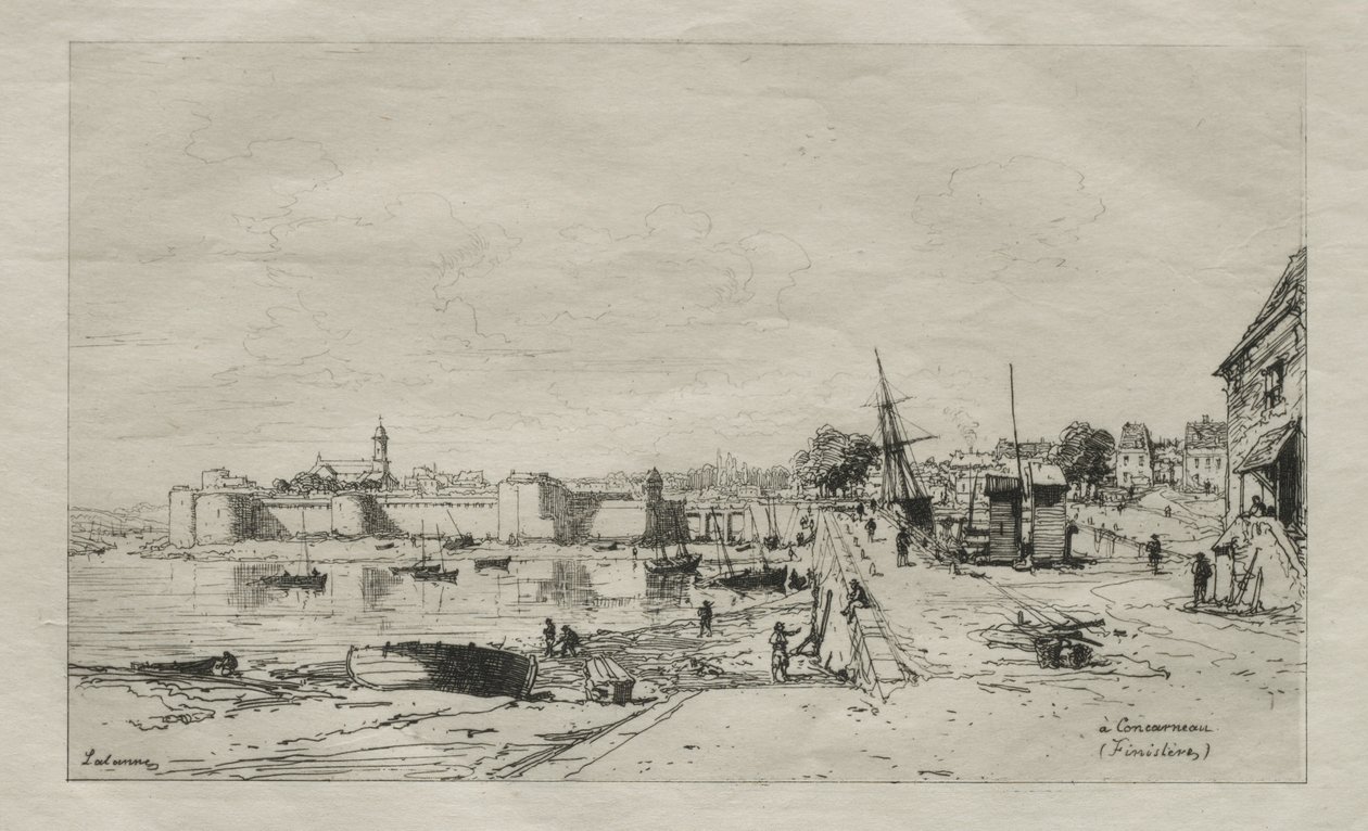 I Concarneau (Finistère) af Maxime Lalanne