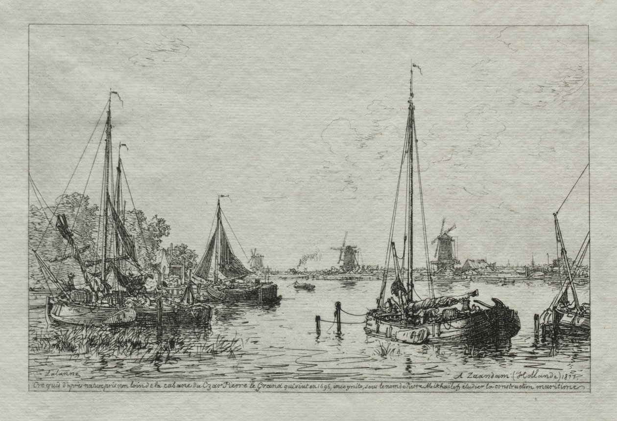 Skitse fra naturen, 1877. af Maxime Lalanne
