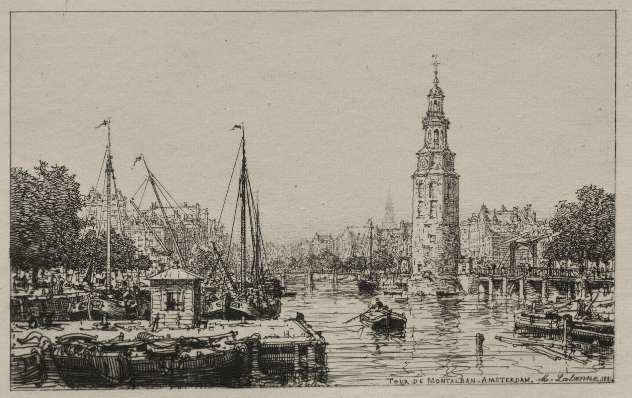 Tour de Montelban, Amsterdam, 1884. af Maxime Lalanne