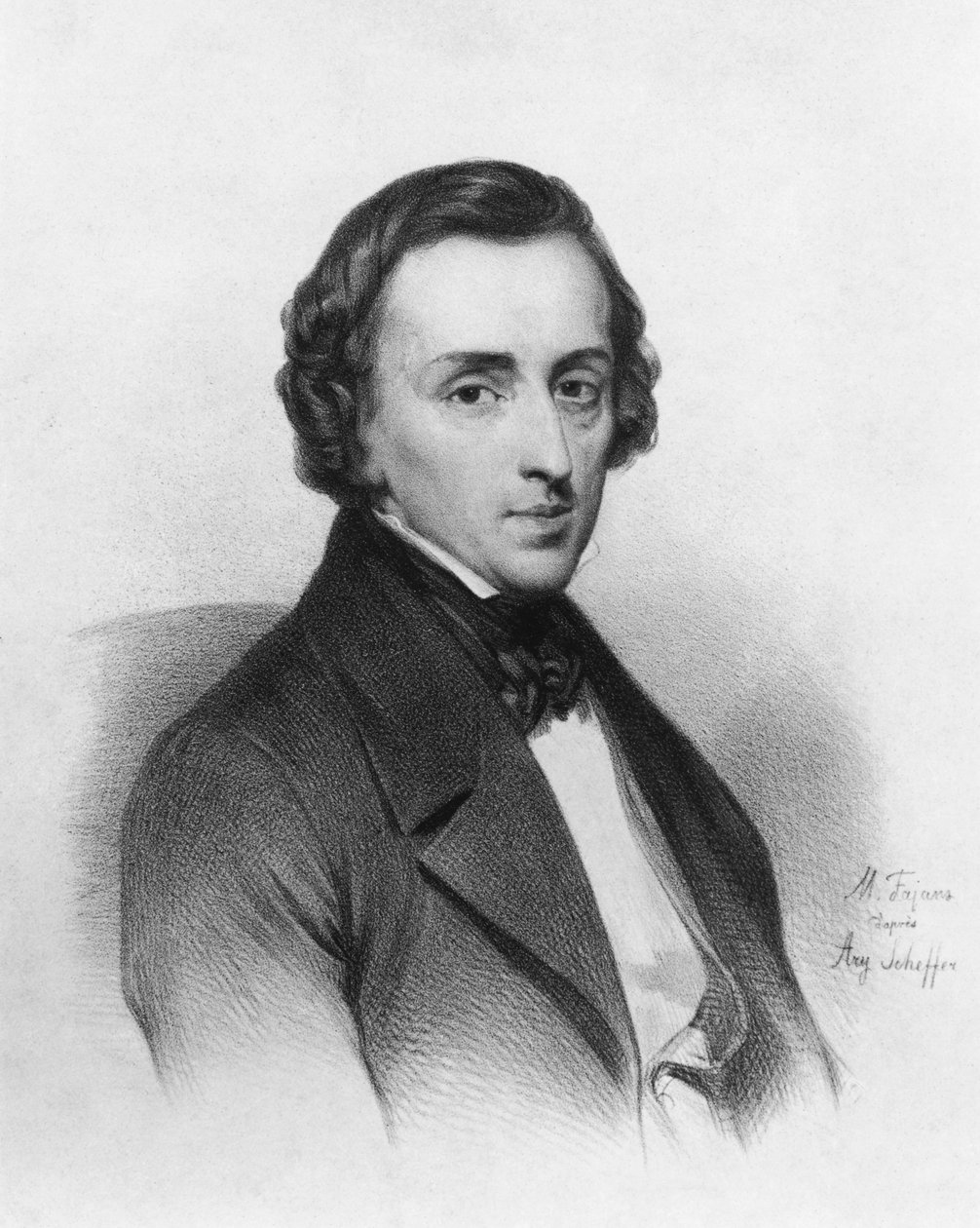 Frederic Chopin, efter Ary Scheffer (1795-1858) af Maximilian Fajans