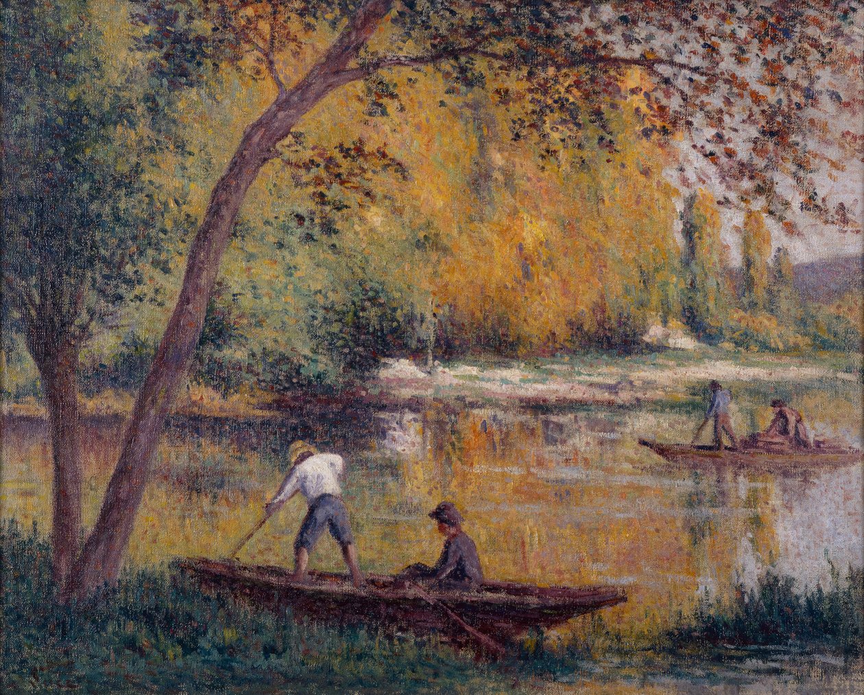 Drivtømmersamlere på kuren af Maximilien Luce