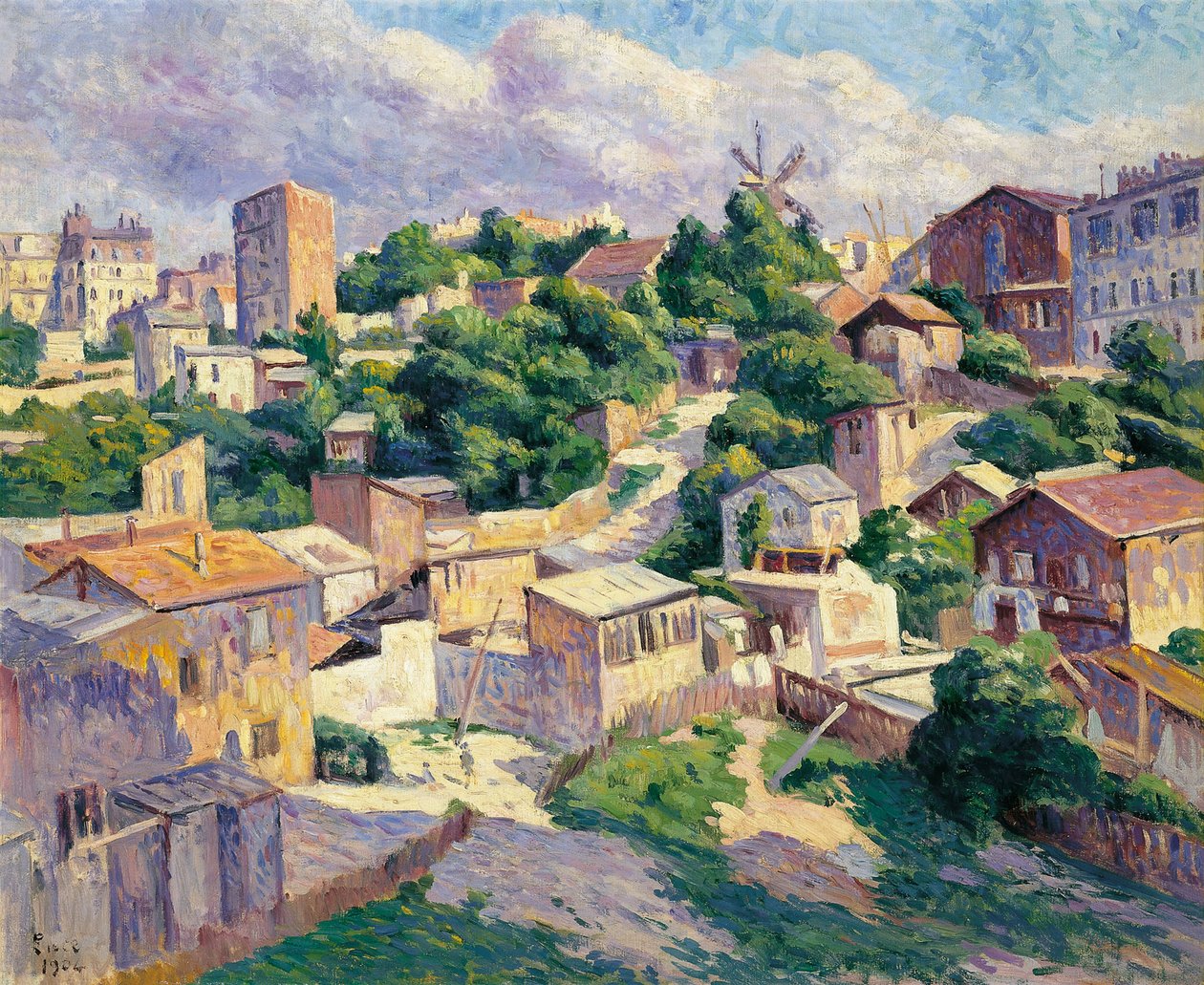 Montmartre, Paris af Maximilien Luce