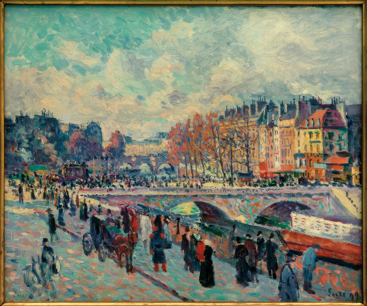 Quai St-Michel af Maximilien Luce