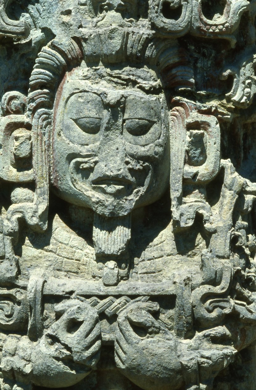 Copan Stela D af Mayan