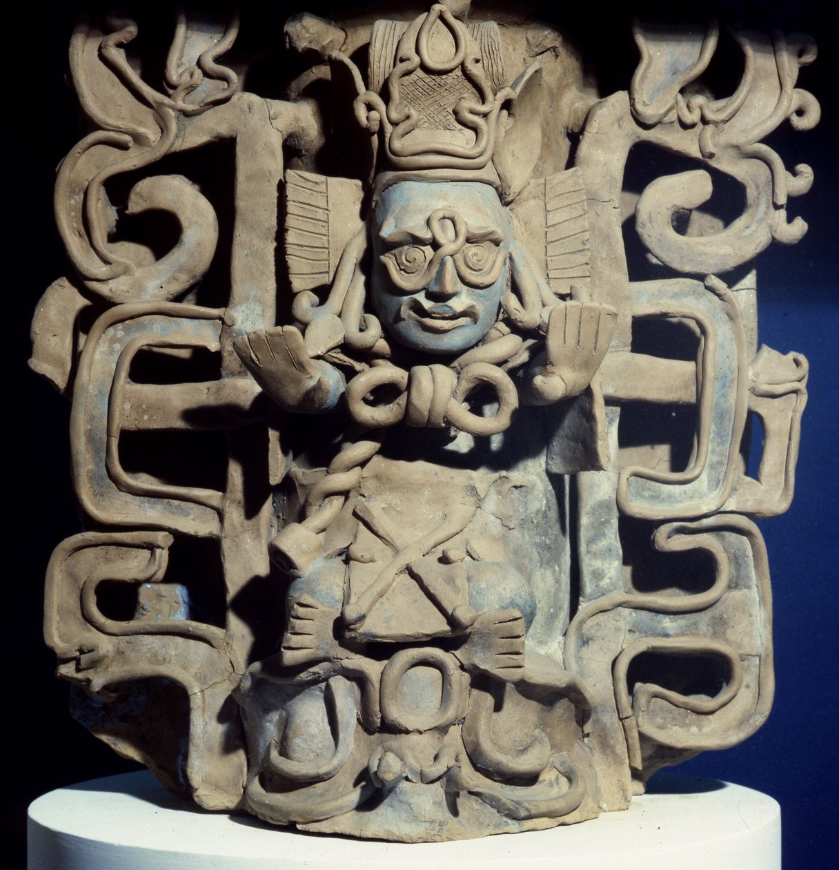 Begravelsesurne fra Tapijulapa, Tabasco (terracotta) af Mayan