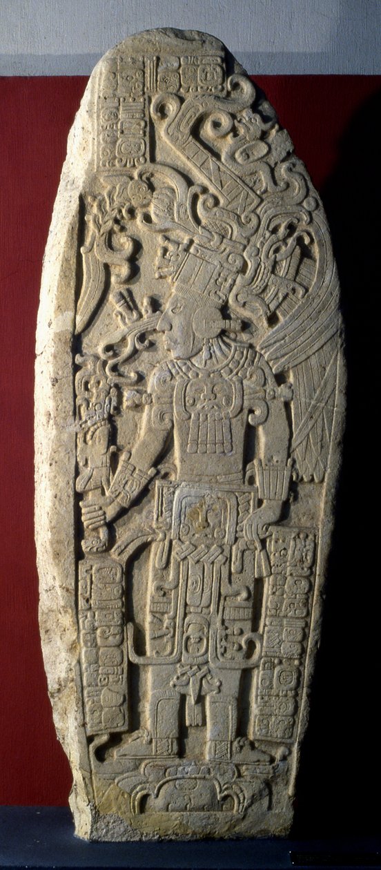 Machaquila Stela 7, sen klassisk periode, 830 e.Kr af Mayan
