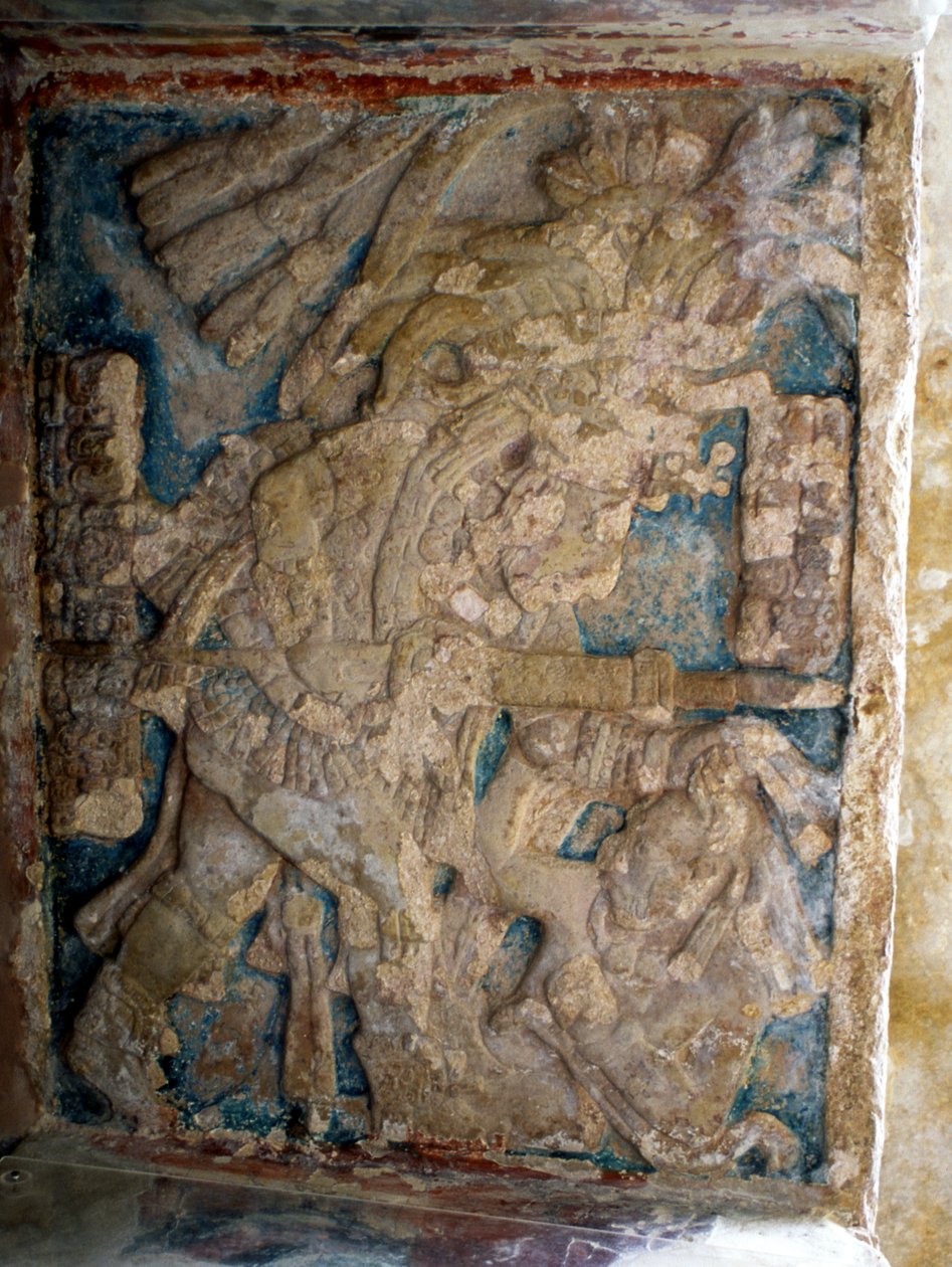 Overligger, senklassisk periode (600-900 e.Kr.) af Mayan