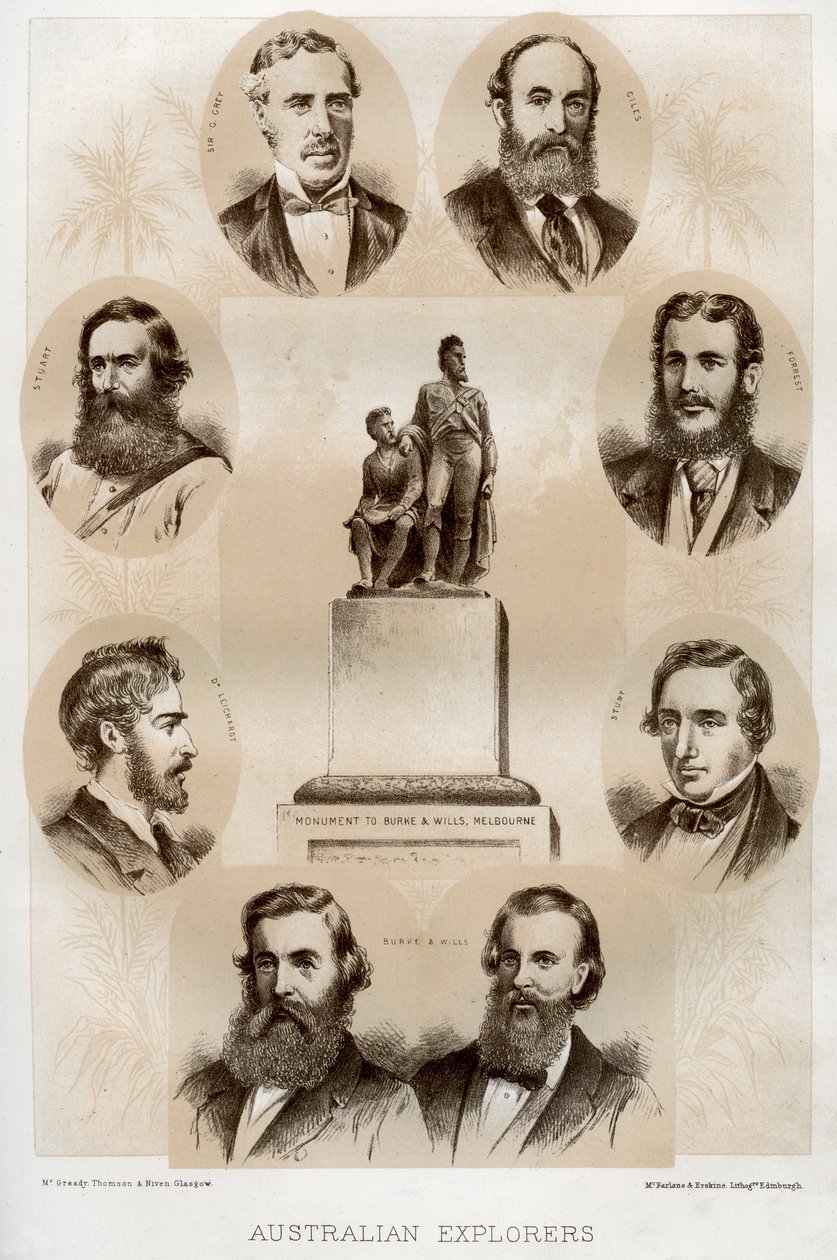 Australske opdagelsesrejsende, 1879 af McFarlane and Erskine