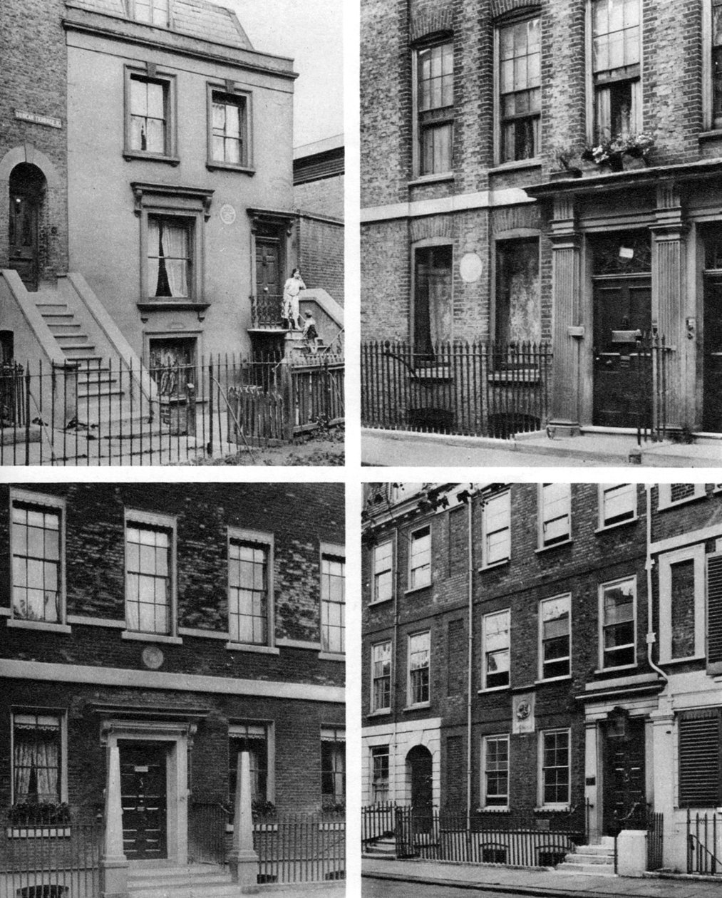 Fire London-huse af berømte mænd, London, 1926-1927. af McLeish