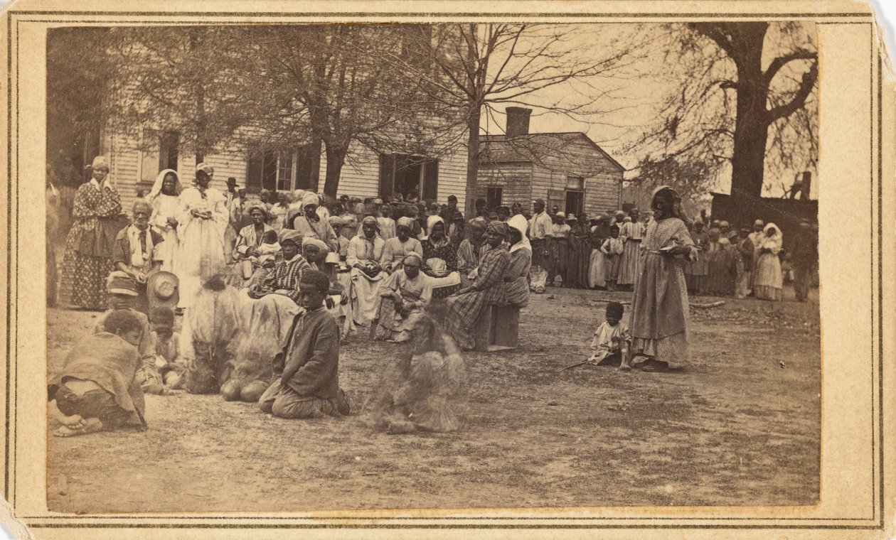Flygtningelejr, Bullard Plantation,1864 (foto) af McPherson & Oliver