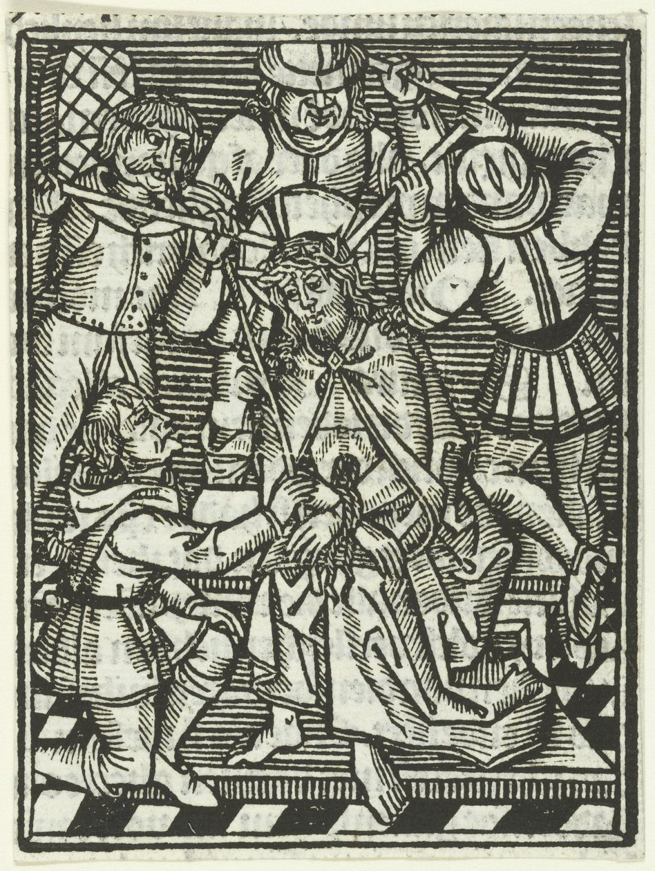Tornekroningen af Meester van de Delbecq Schreiber Passie (attributed to)