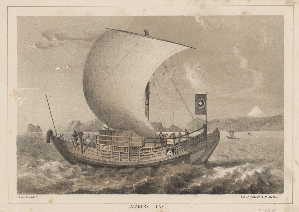 Japansk junk, 1855 af Meffert