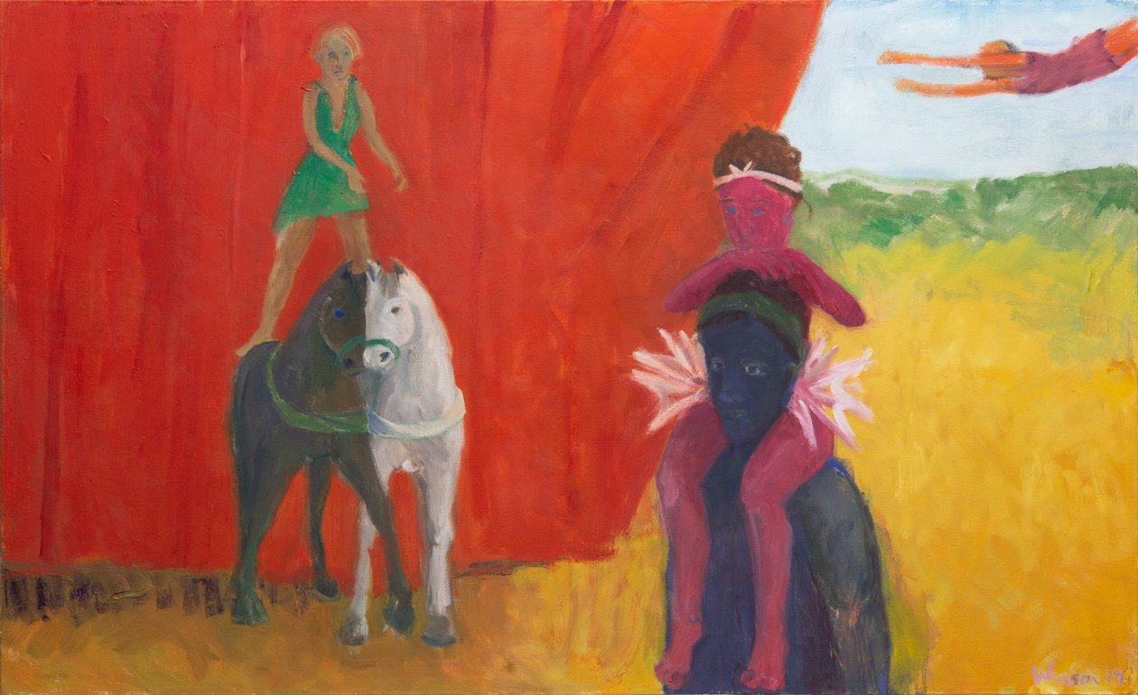 Three, Two, One, 2019 (olie på lærred) af Megan Williamson