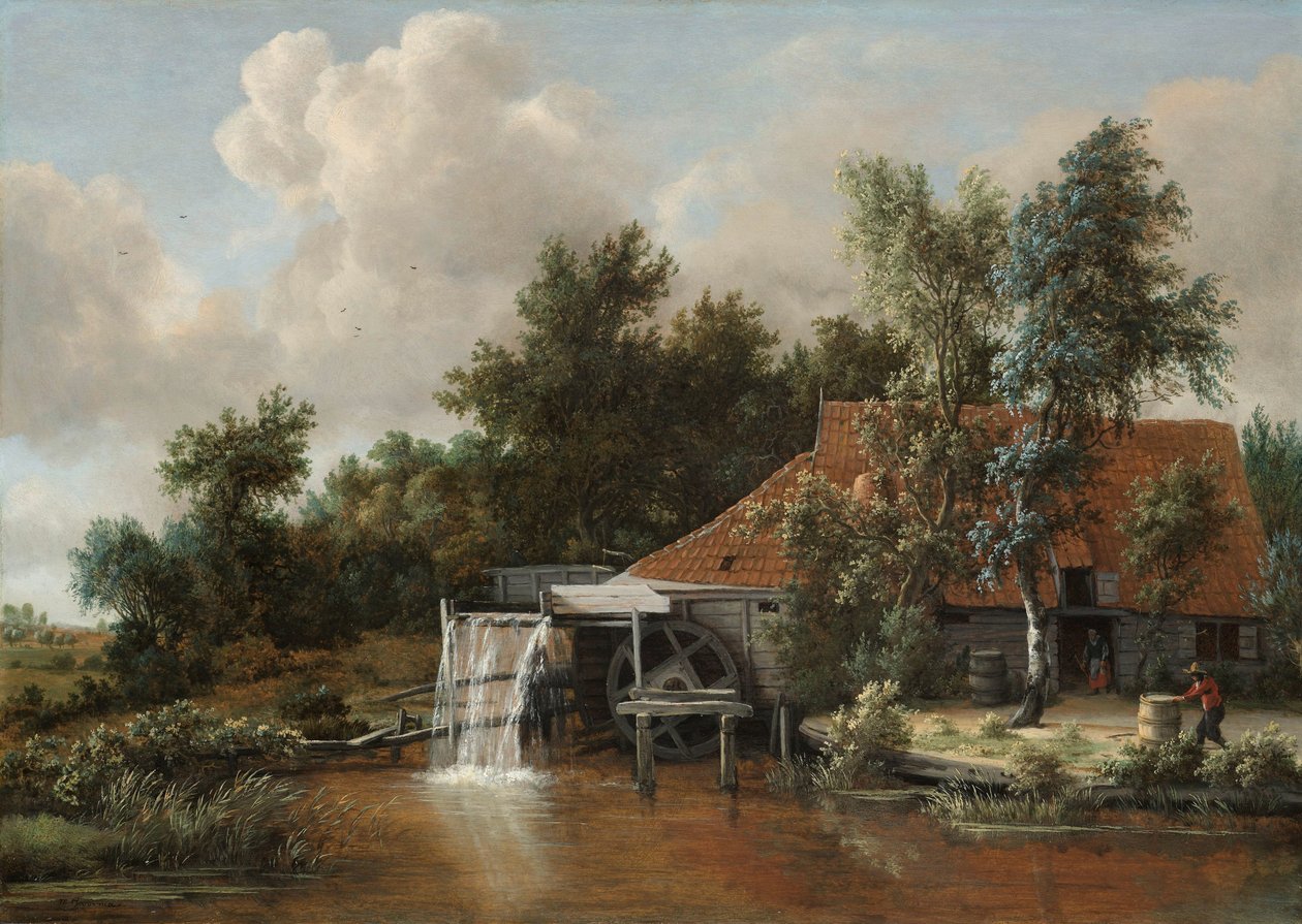 En vandmølle af Meindert Hobbema