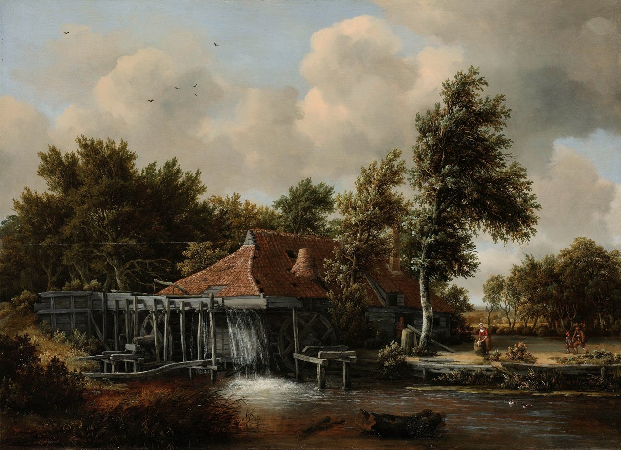 En vandmølle af Meindert Hobbema