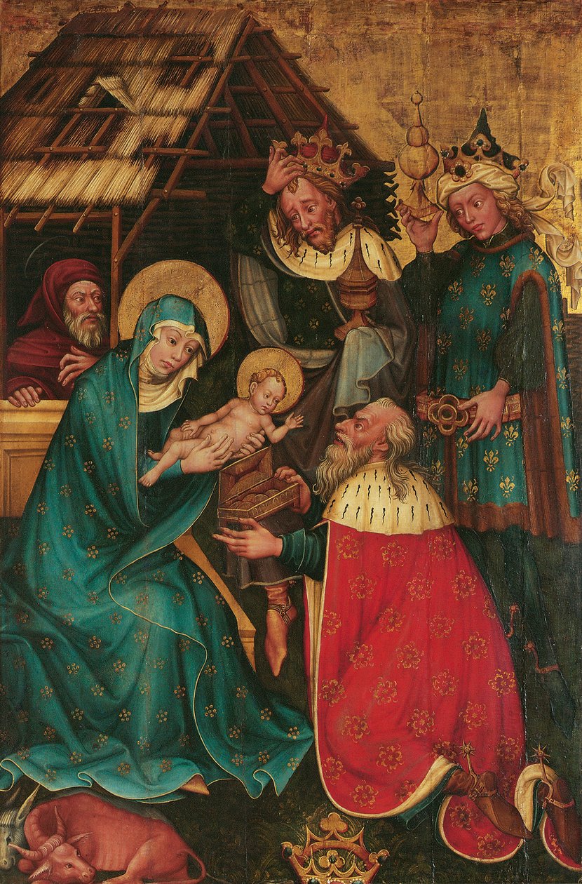 Tilbedelse af Magi af Meister des Friedrichsaltars