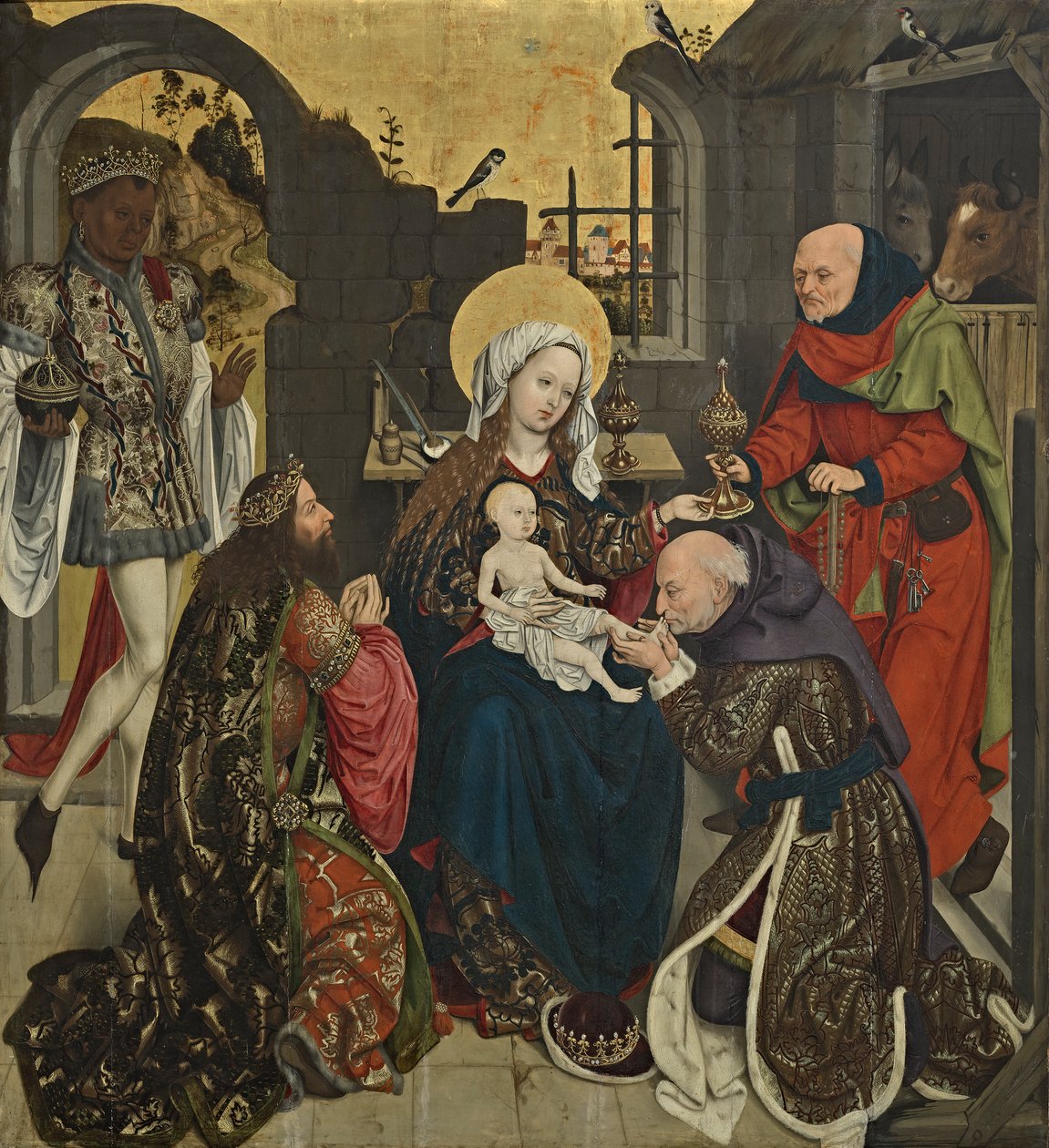 Tilbedelse af Magi af Meister des Schottenaltars