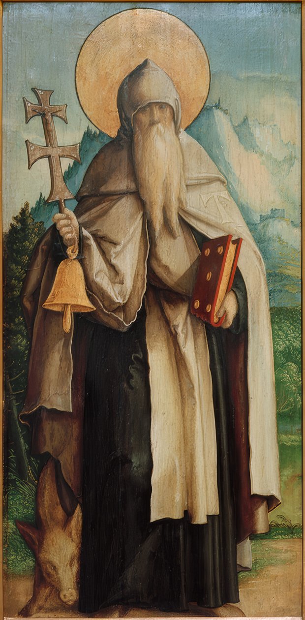 Sankt Antonius som eneboer af Meister von Messkirch