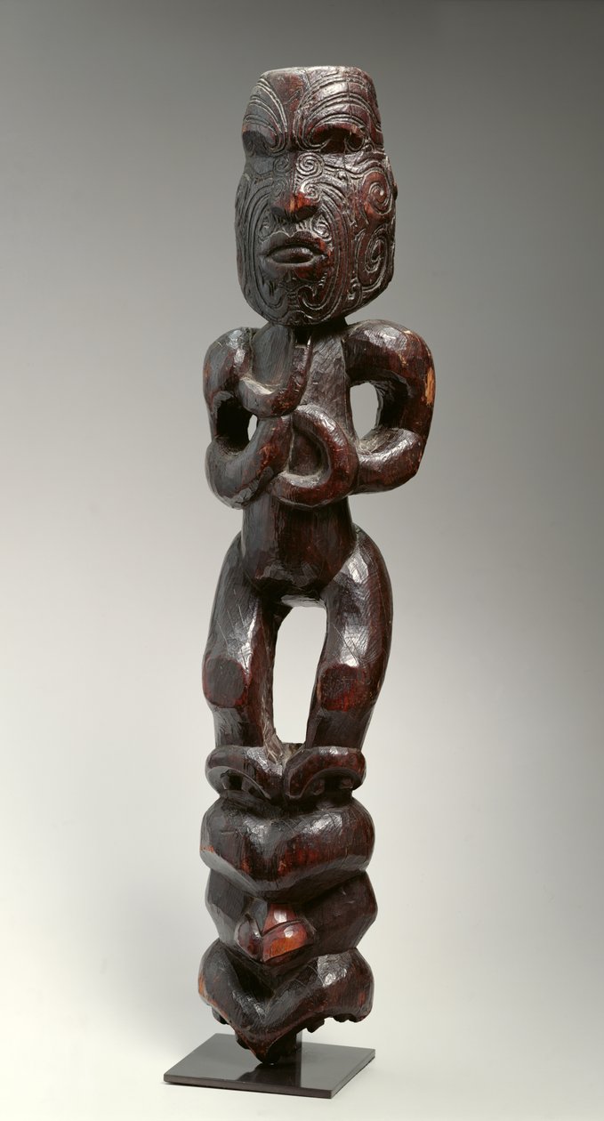 Stående figur (træ) af Melanesian