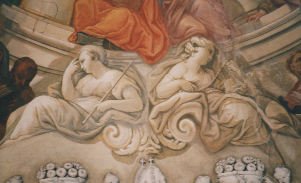 Banz Collegiate Church, loftsmaleri af Melchior Steidl