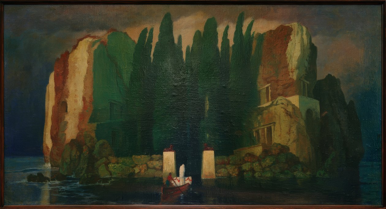 De dødes ø (kopi efter A.Böcklin) af Melchior Lechter