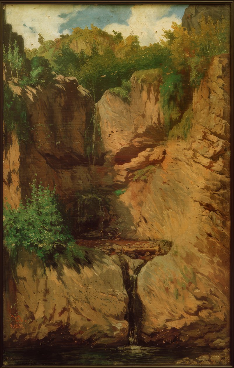 Sturzbach II af Melchior Lechter
