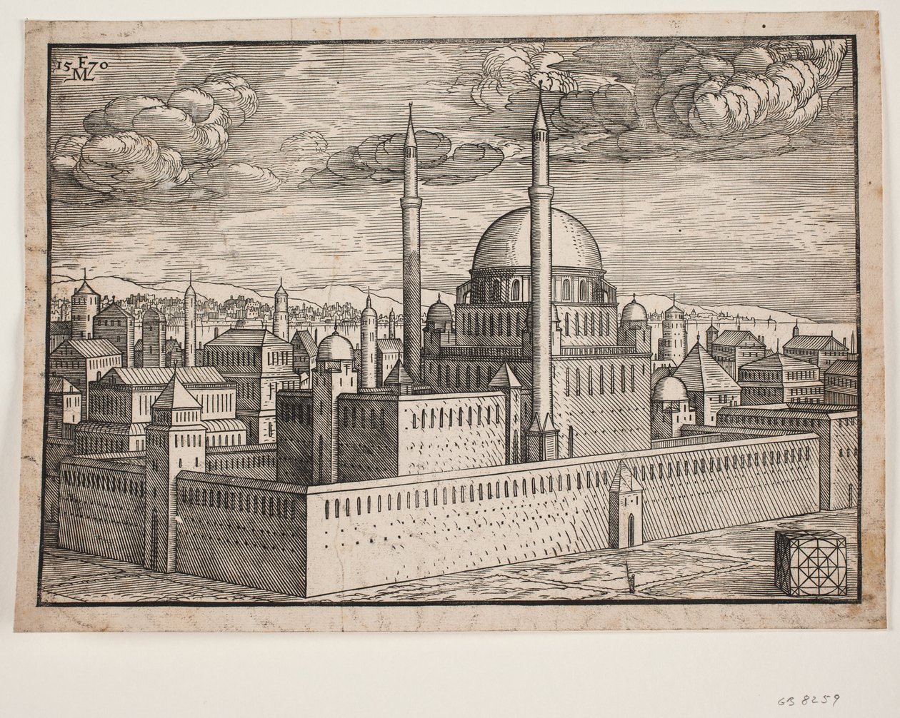 Sandsynligvis Selim I-moskeen af Melchior Lorck