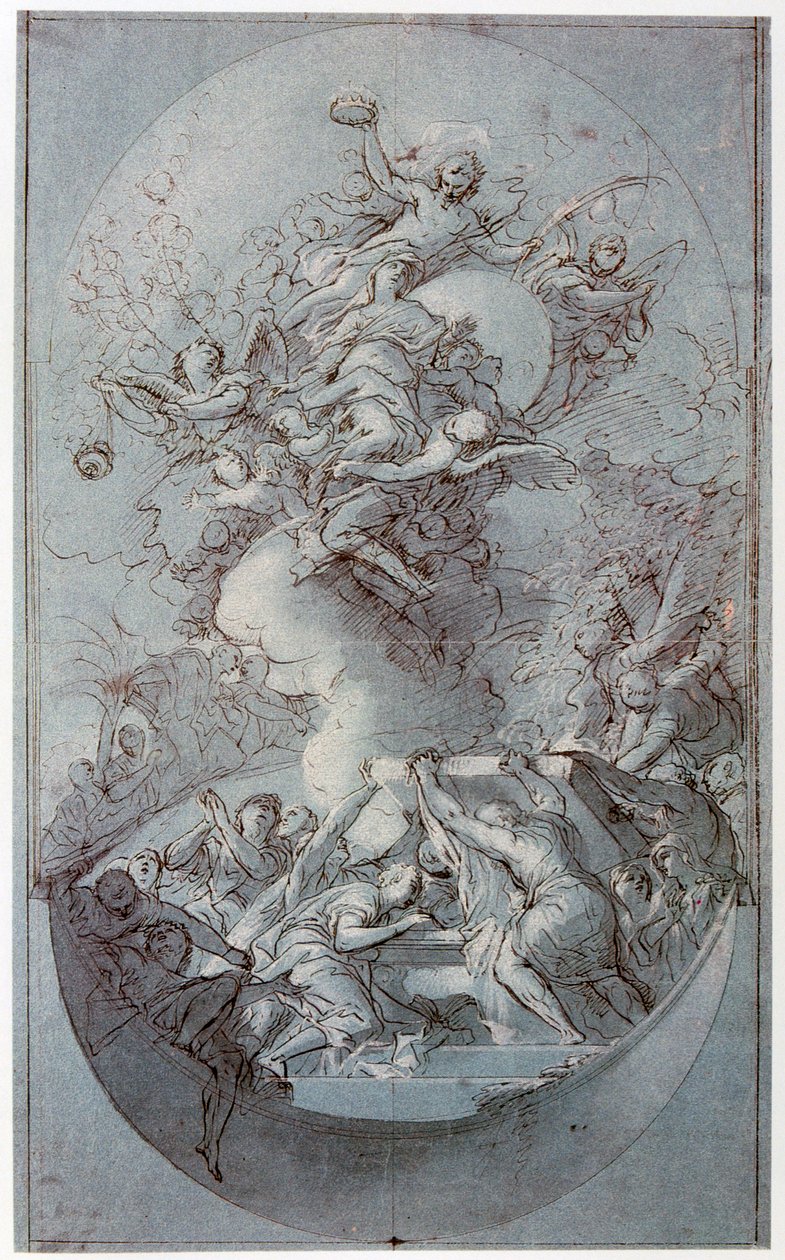Antagelsen, c1677-1727 af Melchior Steidl