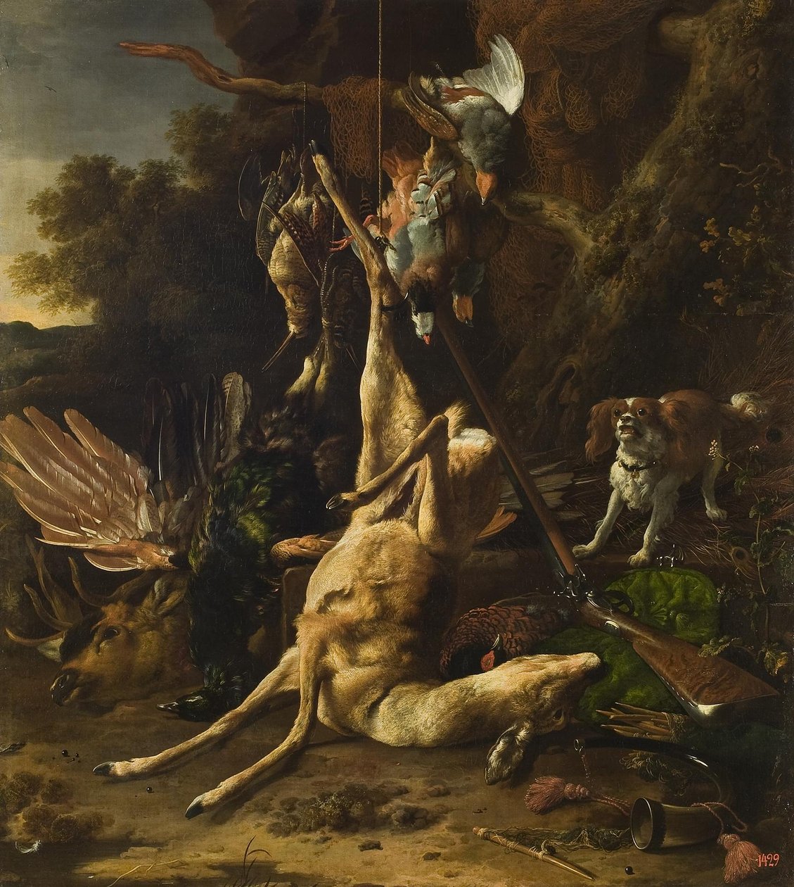 Jagttrofæer af Melchior d
