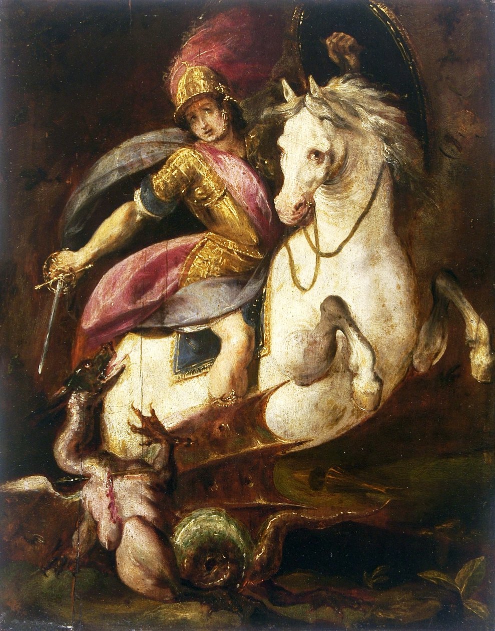 George og dragen. af Melchiorre Gherardini