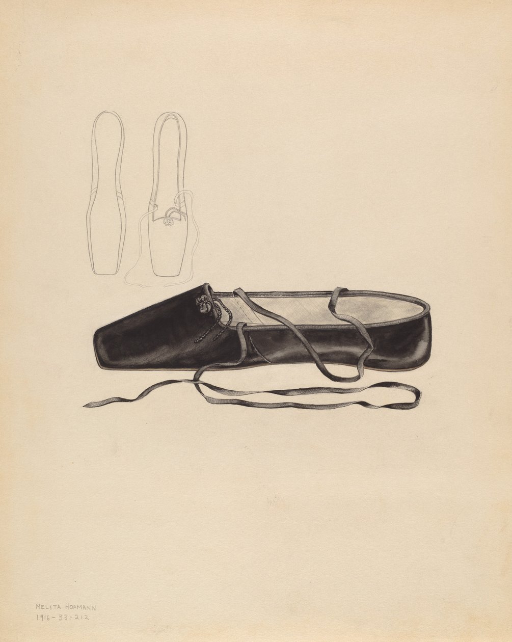 Hjemmesko, ca. 1936. af Melita Hofmann