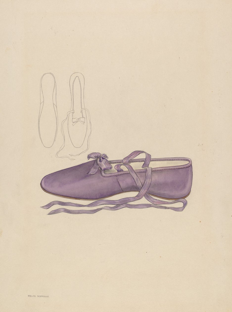 Hjemmesko, ca. 1936. af Melita Hofmann