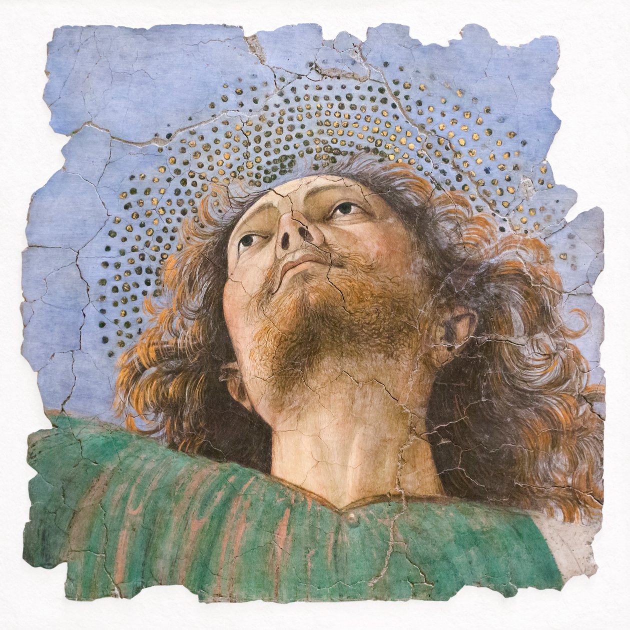 Apostolens hoved, omkring 1480 (fresko) af Melozzo da Forli