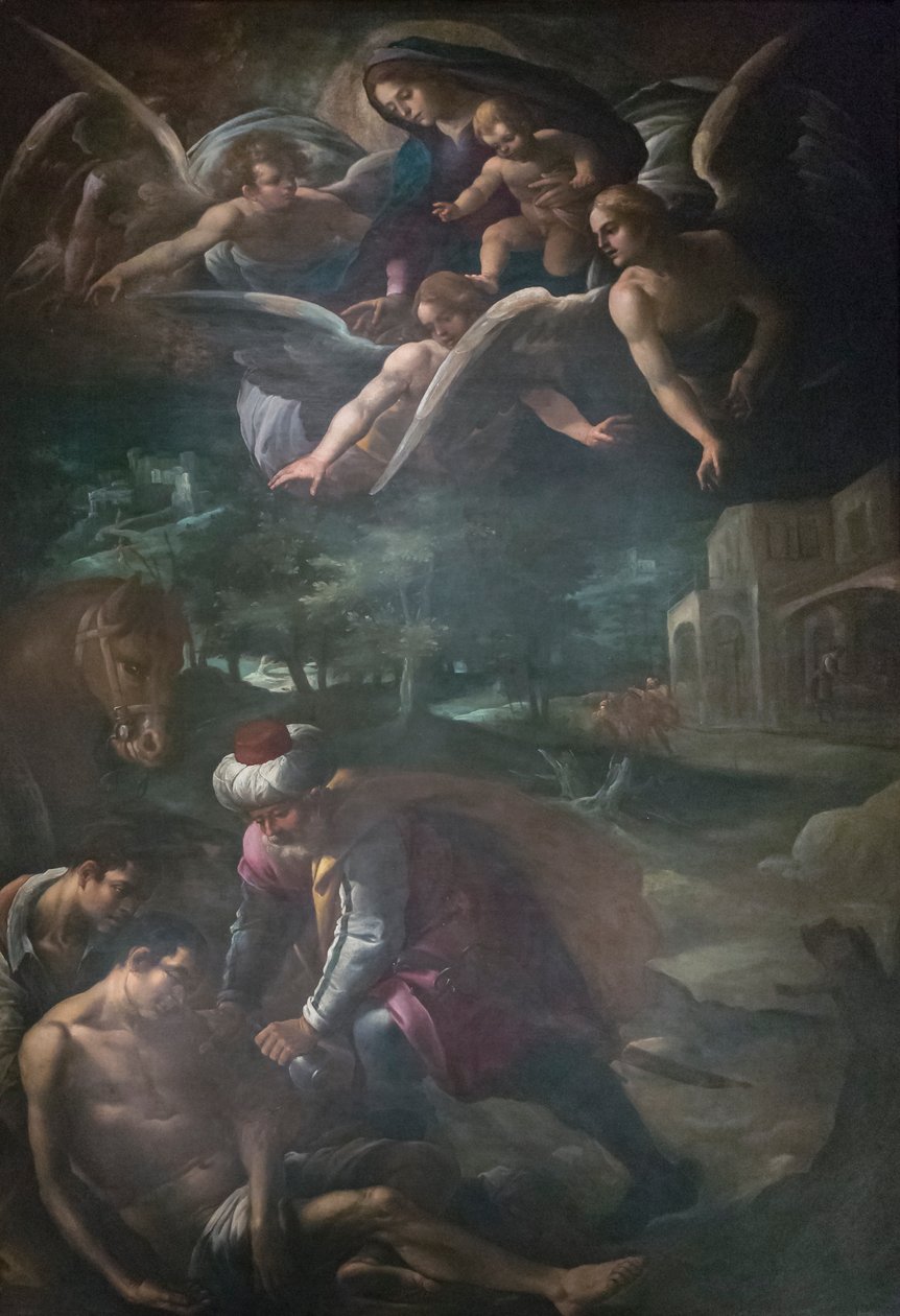 barmhjertige samaritaner af Melozzo da Forli