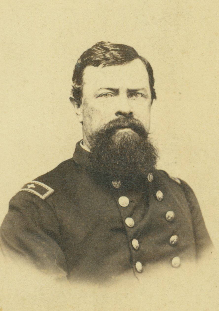 Busteportræt af en mand i uniform af Memphis J.W. Taft