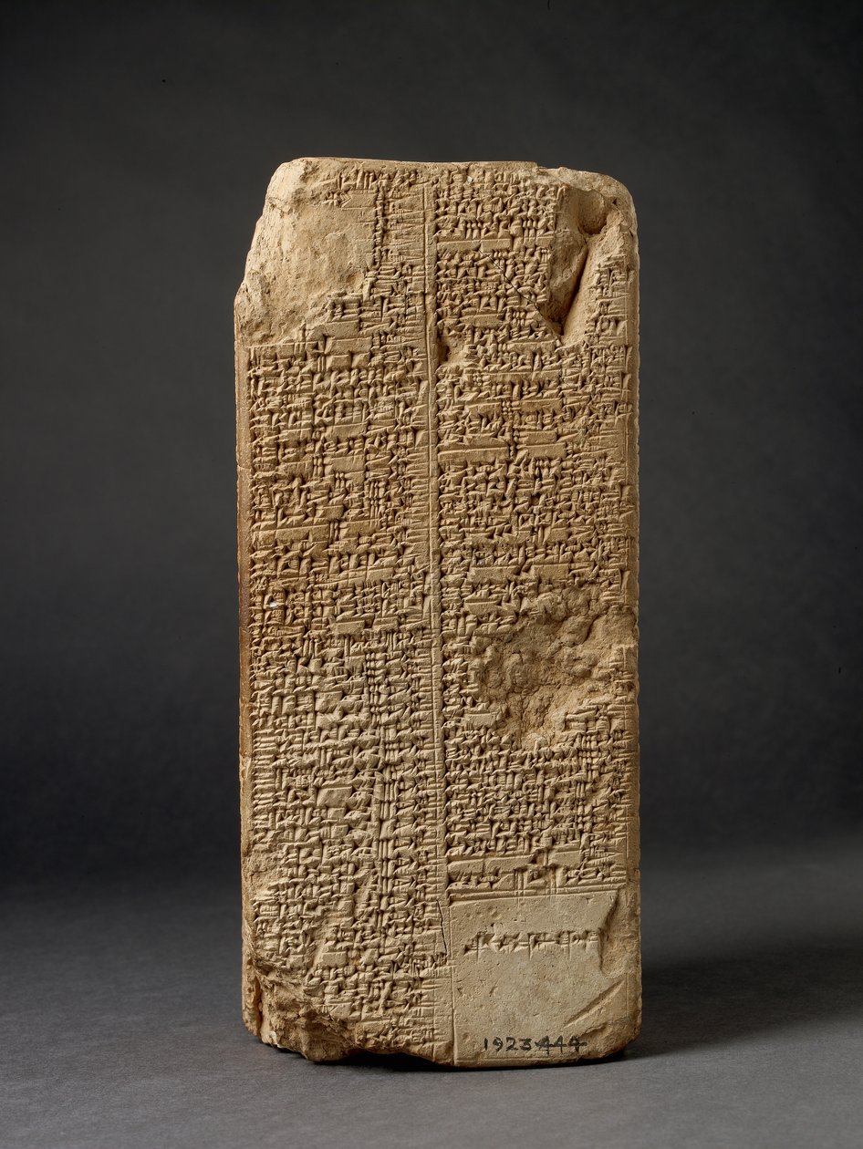 Kongelisteprisme (ler) af Mesopotamian