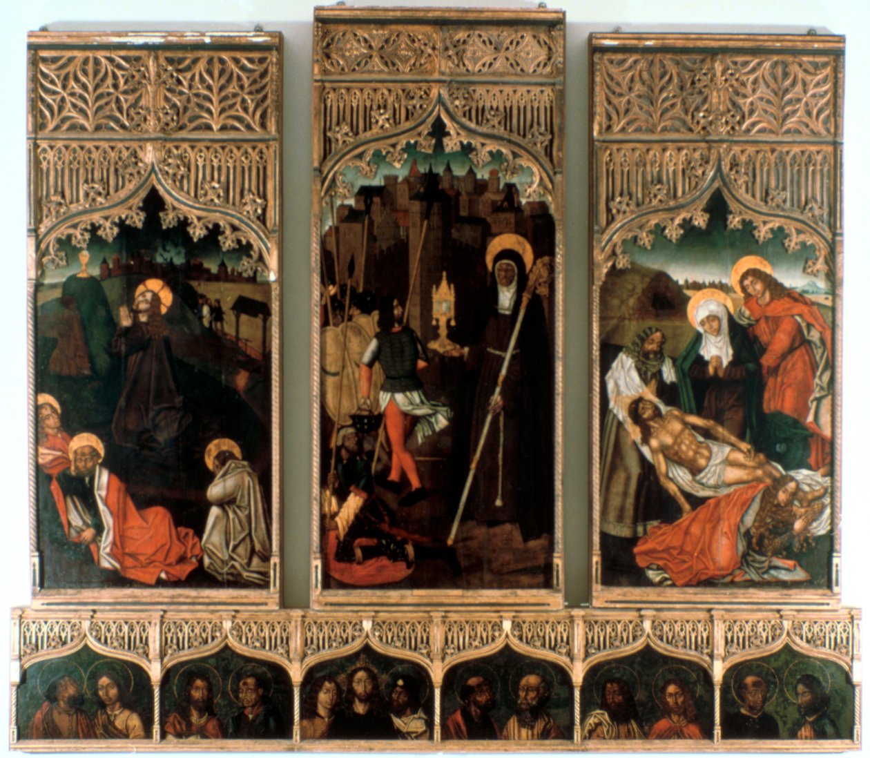 Triptykon af Santa Clara, 1486 af Mestre Hilarius