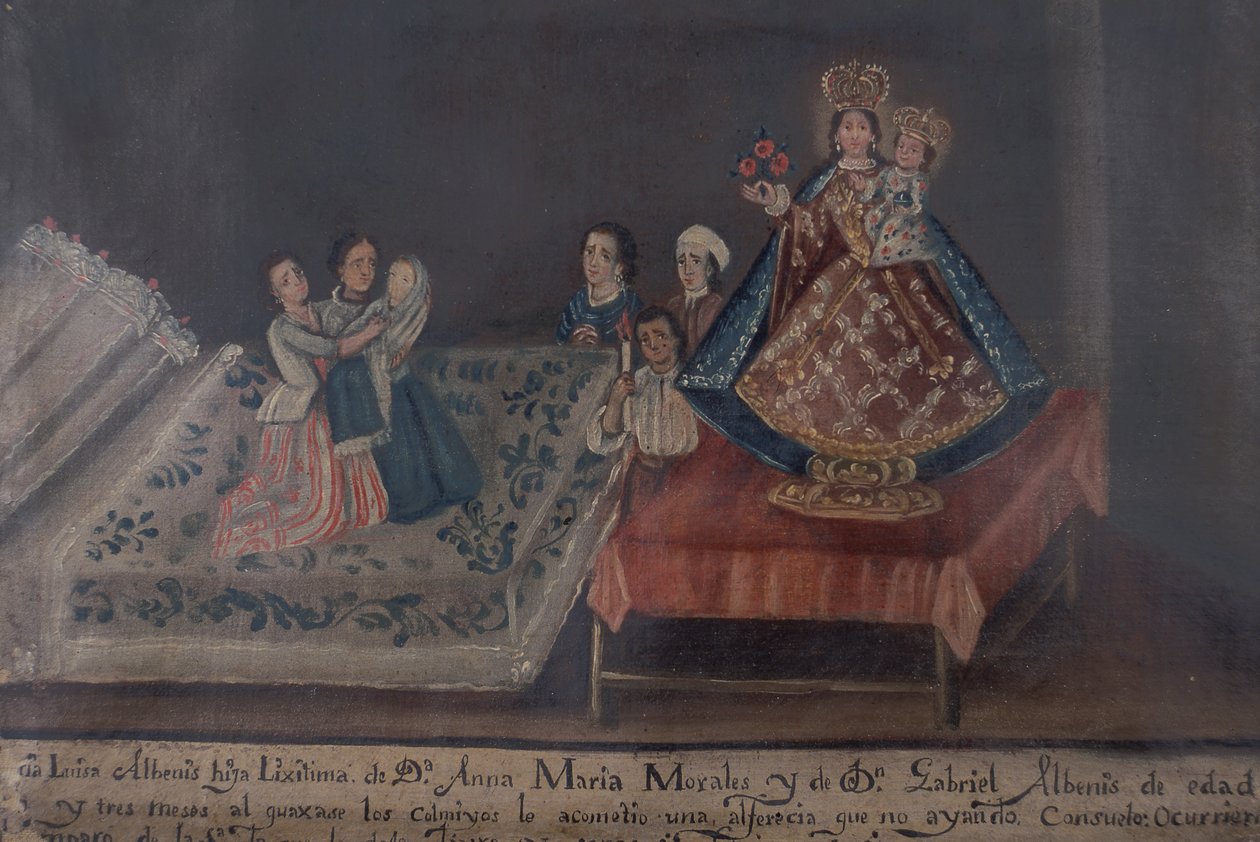 Ex-voto maleri, 1851 af Mexican School