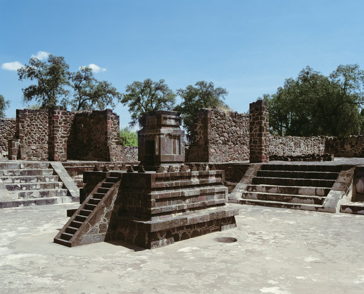 Atetelco-paladset af Mexican School