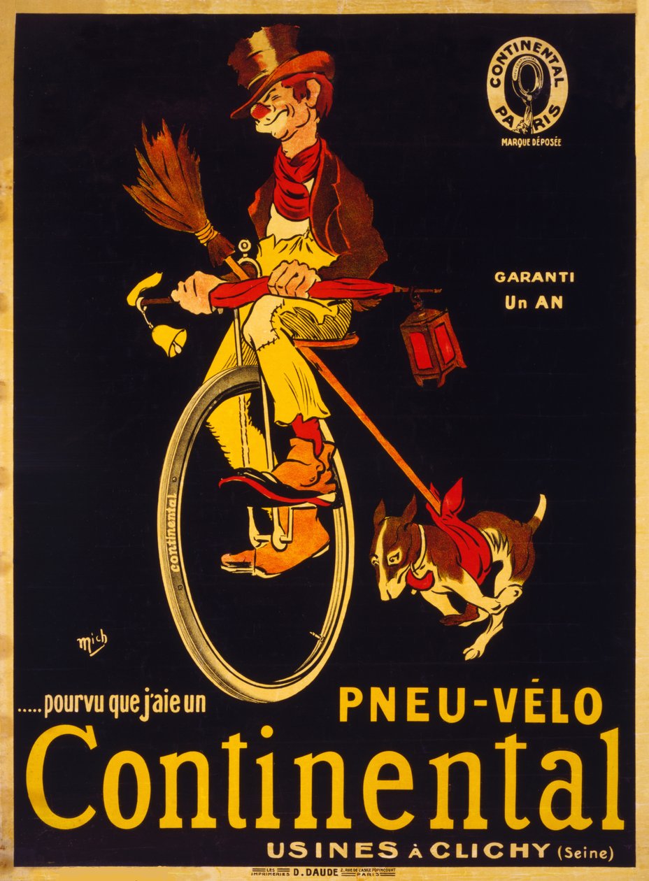 Forudsat at jeg har et Continental cykeldæk, ca. 1900. af Mich