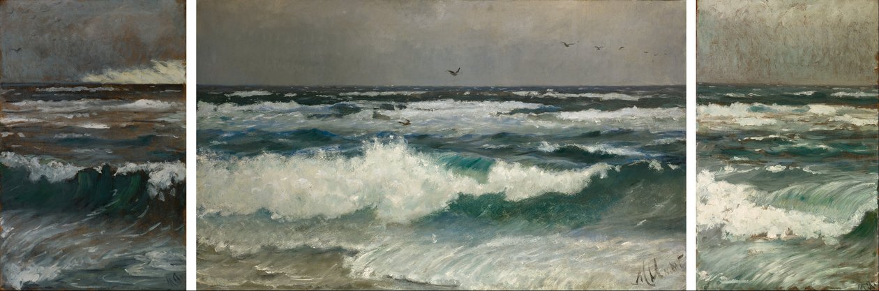 Breakers på kysten af Michael Peter Ancher