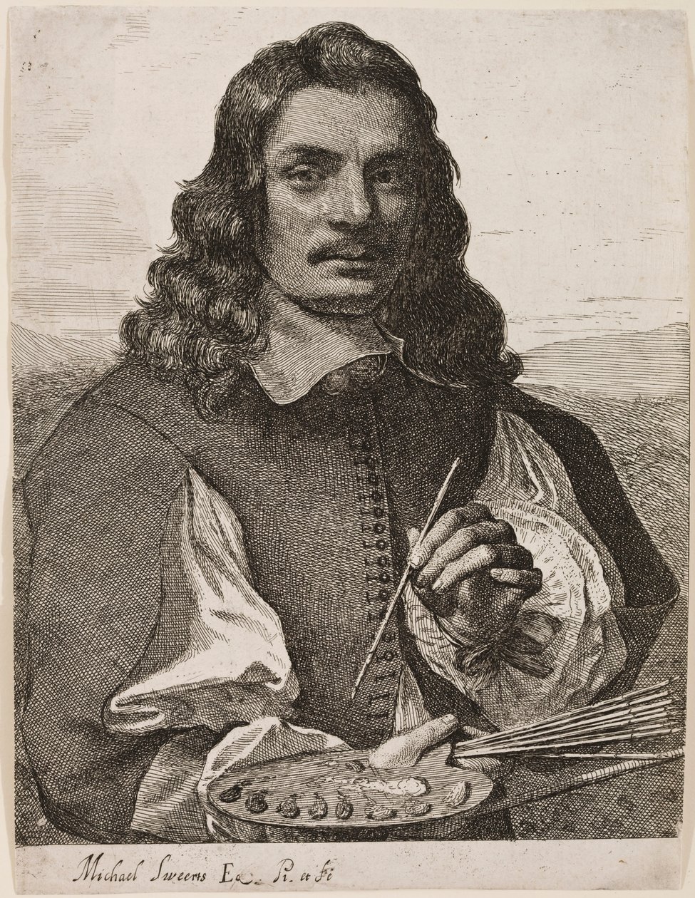Selvportræt, ca.1656-58 af Michael Sweerts