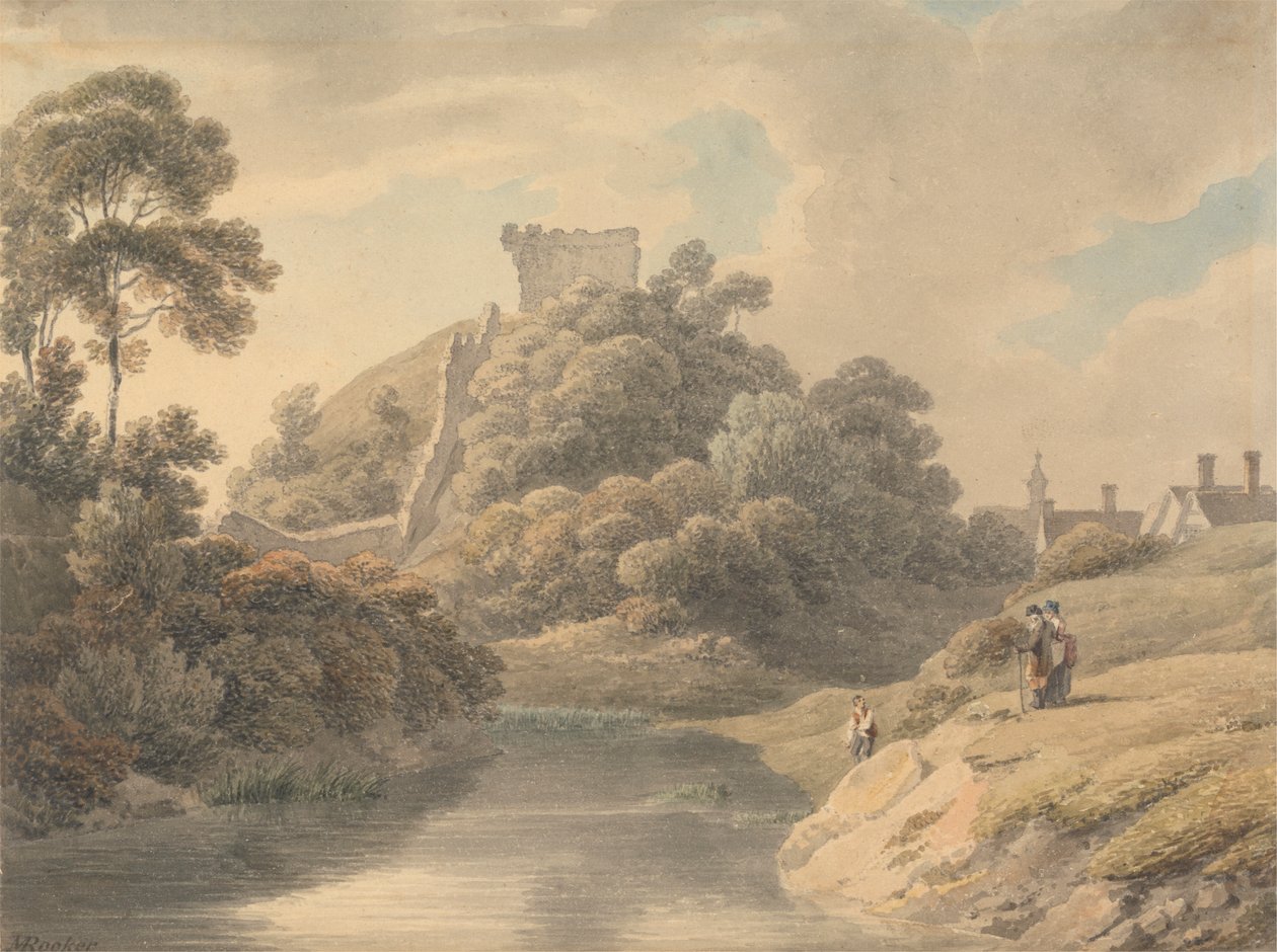 Clare Castle, Suffolk af Michael Angelo Rooker