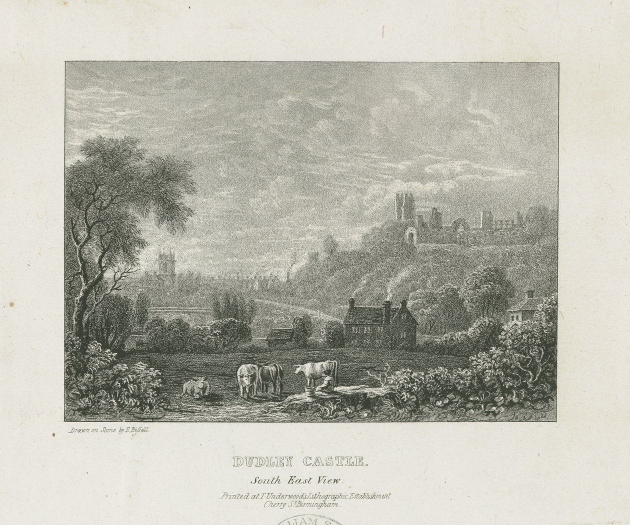 Dudley Castle: kobberpladegravering, nd [1653-1686] (tryk) af Michael Burghers