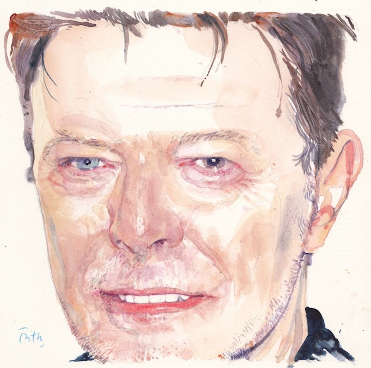 David Bowie (akvarel) af Michael Frith