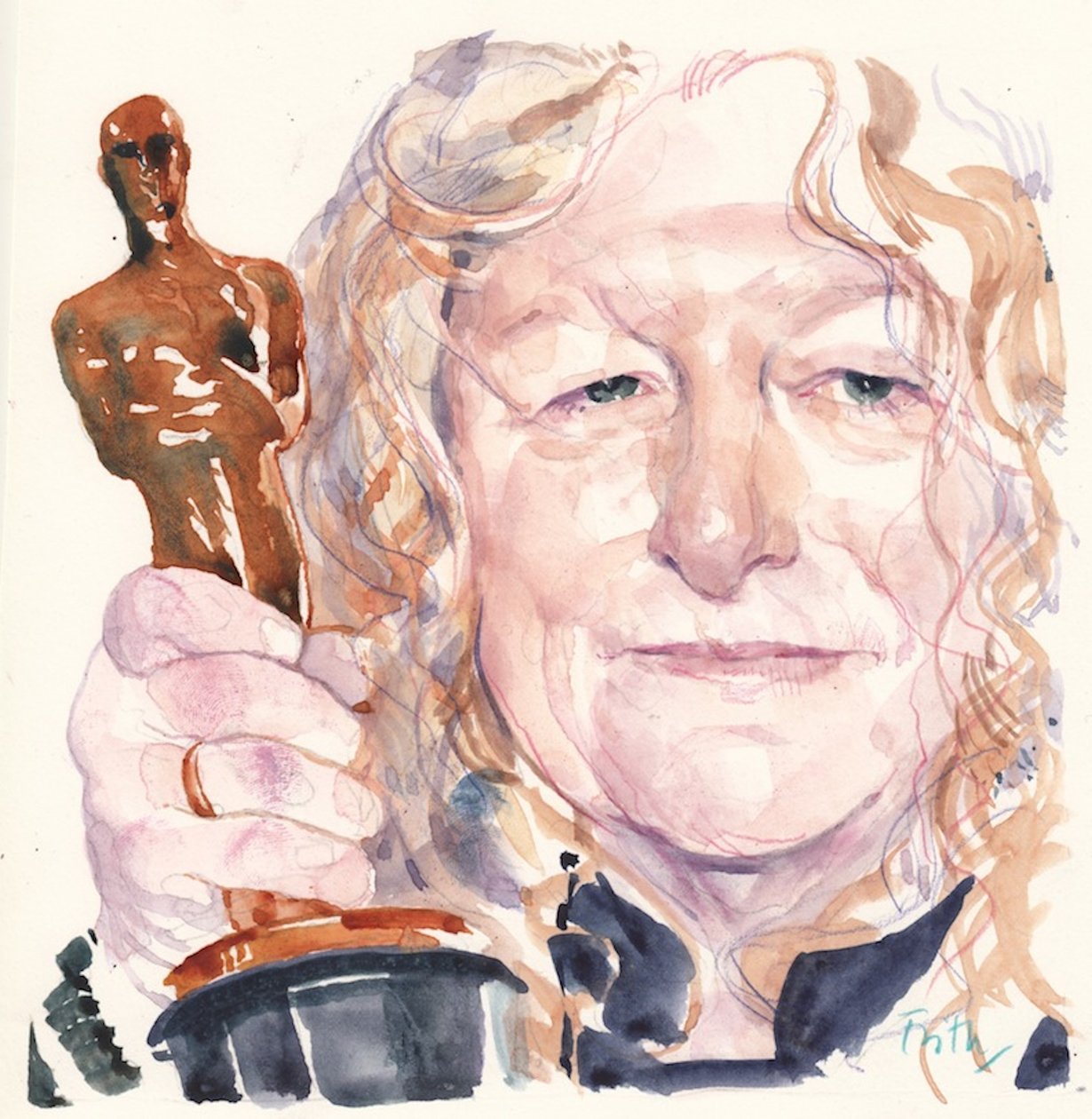 Jenny Beavan (akvarel) af Michael Frith